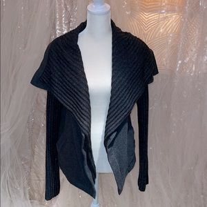 Lounge sweater open cardigan with pockets.